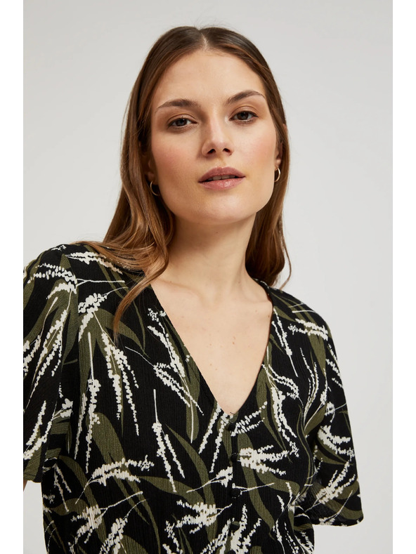 Moodo Langes gemustertes Kleid