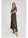 Moodo Langes gemustertes Kleid
