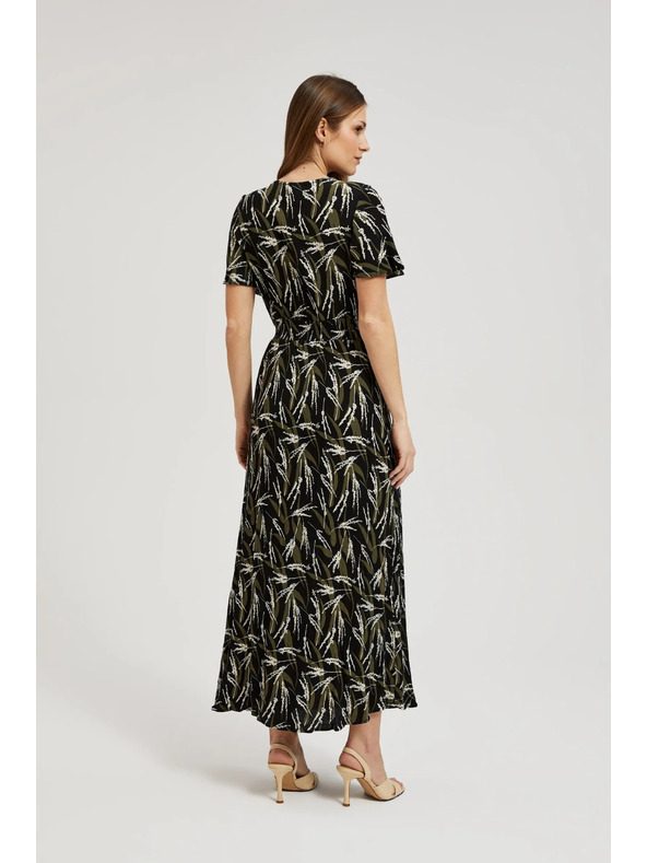 Moodo Langes gemustertes Kleid