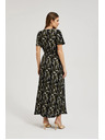 Moodo Langes gemustertes Kleid