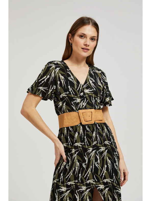 Moodo Langes gemustertes Kleid