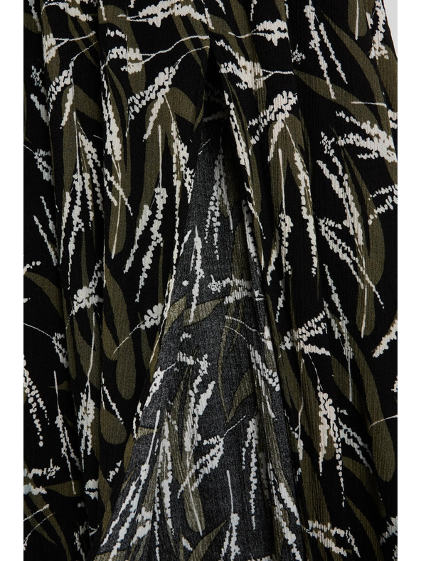 Moodo Langes gemustertes Kleid