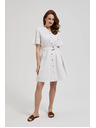 Moodo Kurzes Hemdblusenkleid mit Gürtel