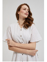 Moodo Kurzes Hemdblusenkleid mit Gürtel