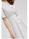 Moodo Kurzes Hemdblusenkleid mit Gürtel