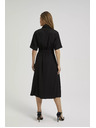 Moodo Schwarzes Hemdblusenkleid