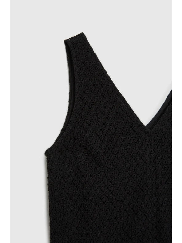 Moodo Schwarzes Trägerkleid