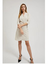 Moodo Cremefarben Wickelkleid