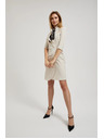 Moodo Cremefarben Wickelkleid