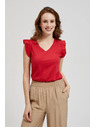Moodo Roter Top mit Volants