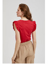 Moodo Roter Top mit Volants