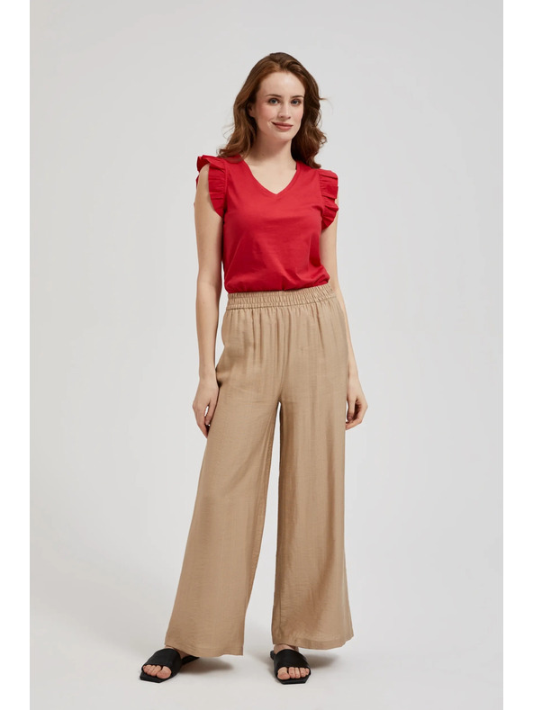 Moodo Roter Top mit Volants