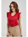 Moodo Roter Top mit Volants