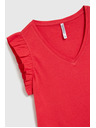 Moodo Roter Top mit Volants