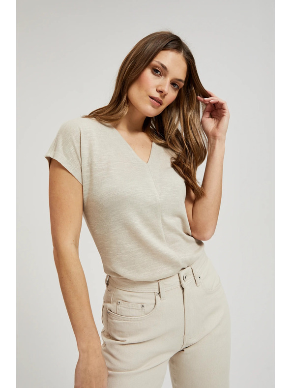 Moodo Cremefarbener Top