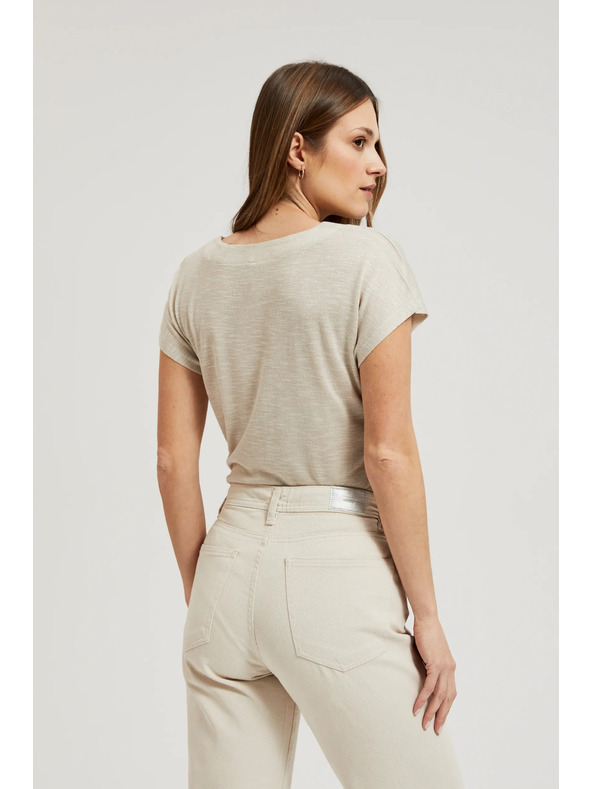 Moodo Cremefarbener Top