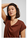 Moodo Brauner Top