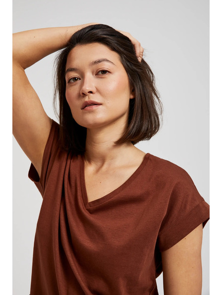 Moodo Brauner Top
