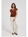 Moodo Brauner Top