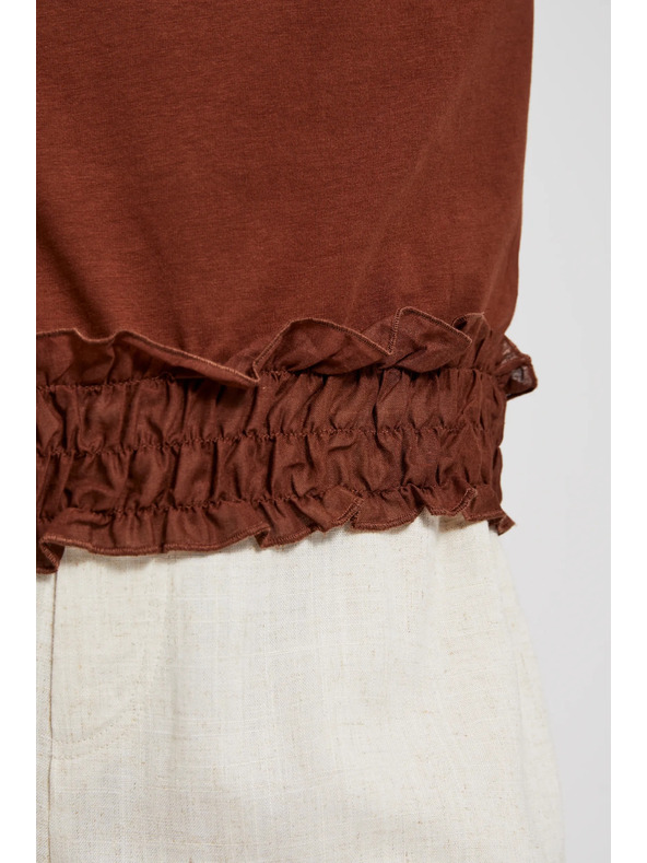 Moodo Brauner Top