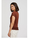 Moodo Brauner Top