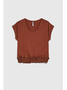 Moodo Brauner Top