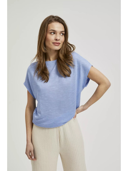 Moodo Hellblauer lockerer Top