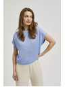 Moodo Hellblauer lockerer Top