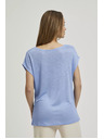 Moodo Hellblauer lockerer Top