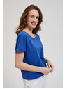 Moodo Blauer lockerer Top