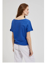 Moodo Blauer lockerer Top