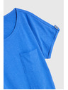 Moodo Blauer lockerer Top
