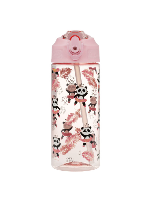BAAGL  BAAGL Tritan-Trinkflasche mit Strohhalm Panda 500 ml