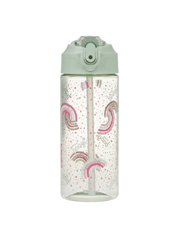 BAAGL  BAAGL Tritan-Trinkflasche mit Strohhalm Regenbogen 500 ml