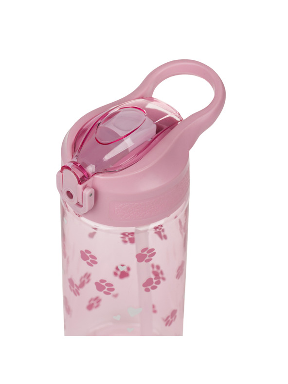 BAAGL  BAAGL Tritan-Trinkflasche mit Strohhalm Pfoten 500 ml