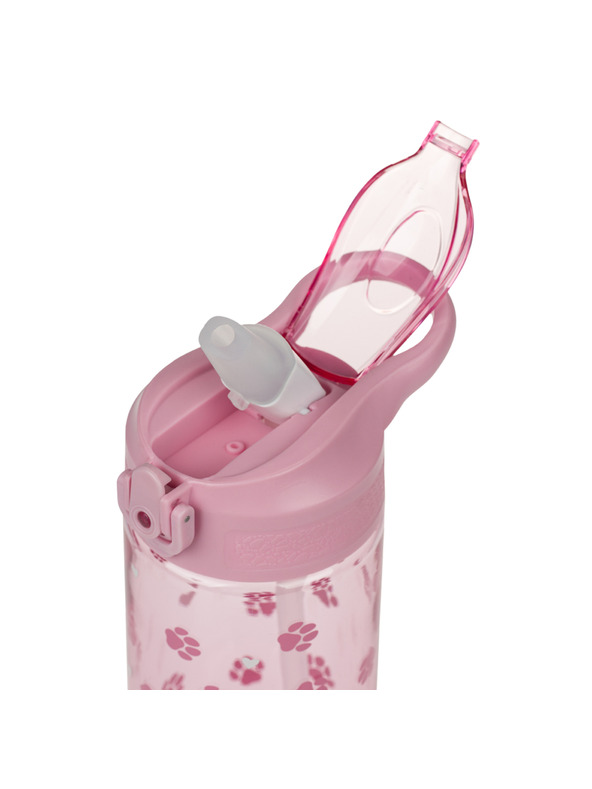 BAAGL  BAAGL Tritan-Trinkflasche mit Strohhalm Pfoten 500 ml