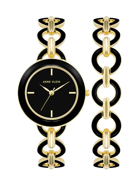 Anne Klein Geschenkset Uhr und Armband Anne Klein AK/4066BKST