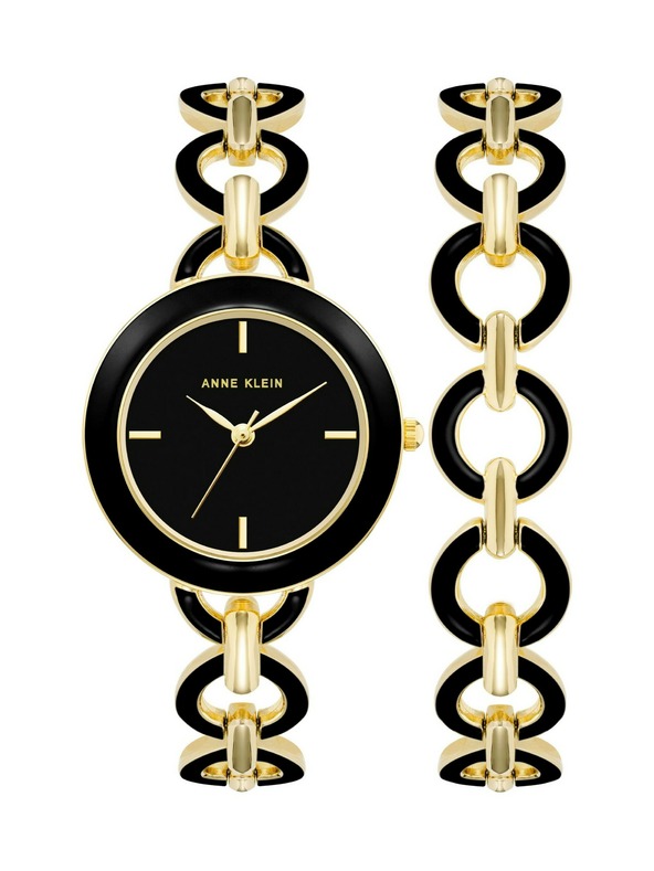 Anne Klein Geschenkset Uhr und Armband Anne Klein AK/4066BKST