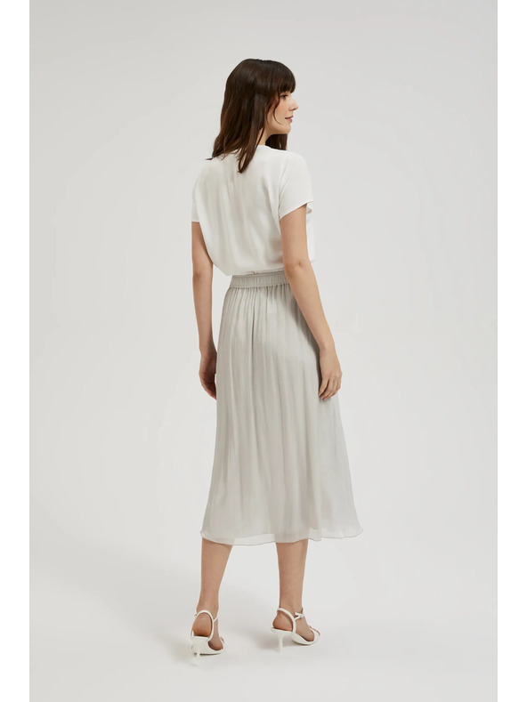 Moodo Grauer Plisseerock