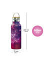 BAAGL  BAAGL Thermoflasche mit Bambusdeckel Galaxy, 500 ml