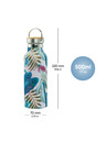 BAAGL  BAAGL Thermoflasche mit Bambusdeckel Leafs, 500 ml