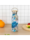 BAAGL  BAAGL Thermoflasche mit Bambusdeckel Leafs, 500 ml