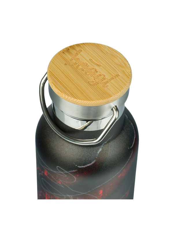 BAAGL  BAAGL Thermoflasche mit Bambusdeckel Lava, 500 ml