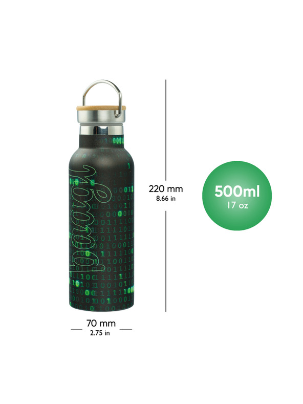 BAAGL  BAAGL Thermoflasche mit Bambusdeckel Numbers, 500 ml