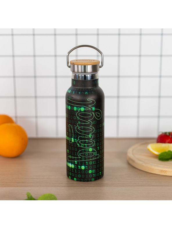 BAAGL  BAAGL Thermoflasche mit Bambusdeckel Numbers, 500 ml