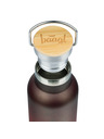 BAAGL  BAAGL Thermoflasche mit Bambusdeckel Gradient Rot-Schwarz, 500 ml