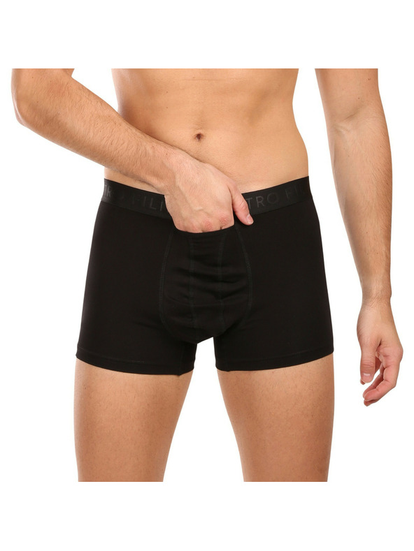 Pietro Filipi 3er-Set - Herren Boxershorts Pietro Filipi mit Hodenschutz schwarz