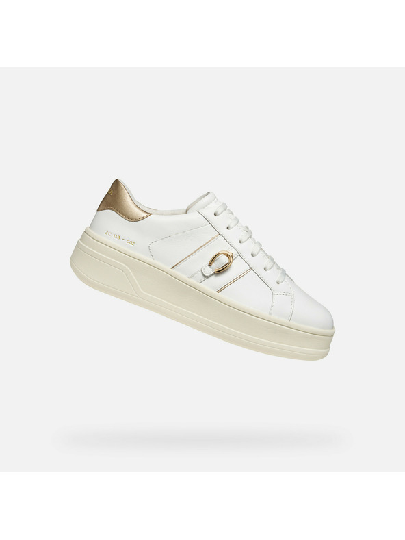 Geox Weiße Damen Geox Spherica ECUB-2 Turnschuhe