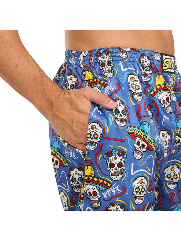 Styx Herren Schlafanzughose Styx Schädel