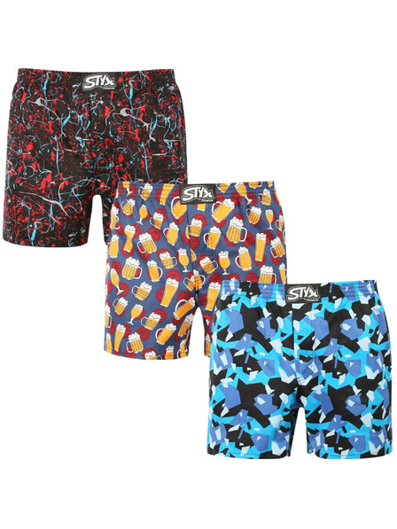 Styx 3er Set - Herren Boxershorts Styx Premium Art klassischer Bund